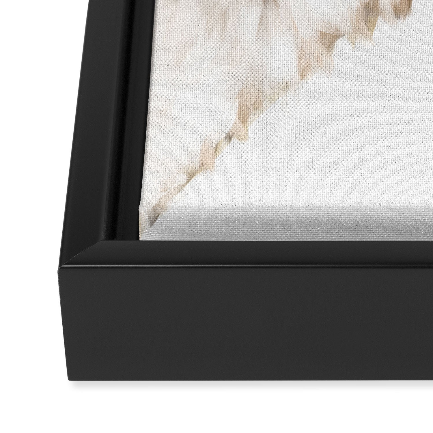 Sneaky Llama White Framed Canvas Print Gallery Image 3