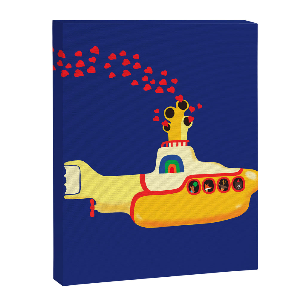 Yellow Submarine Bubbling Love Canvas Print Gallery Image 8