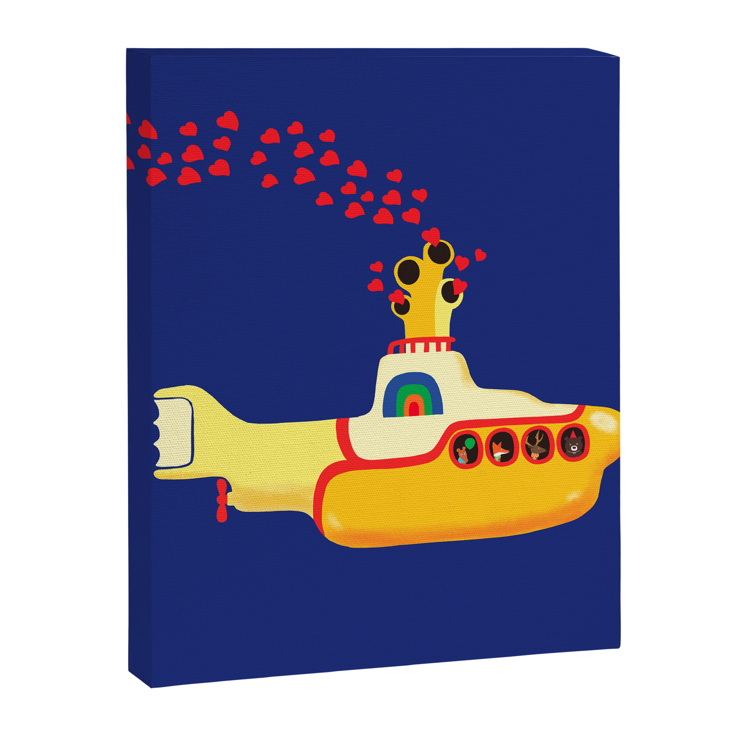 Yellow Submarine Bubbling Love Canvas Print Gallery Image 8