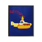 Yellow Submarine Bubbling Love Framed Canvas Print Gallery Image 8