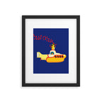 Yellow Submarine Bubbling Love Framed Art Print Gallery Image 4