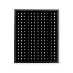 Black pattern with white stripes Framed Canvas Print Gallery Image 8
