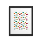Cat heads in colors Framed Art Print Gallery Image 6