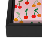 Cherry pattern Framed Canvas Print Gallery Image 3