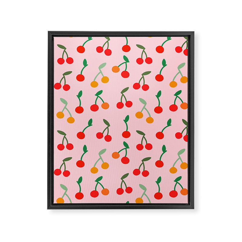 Cherry pattern Framed Canvas Print Gallery Image 8