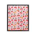 Cherry pattern Framed Canvas Print Gallery Image 8