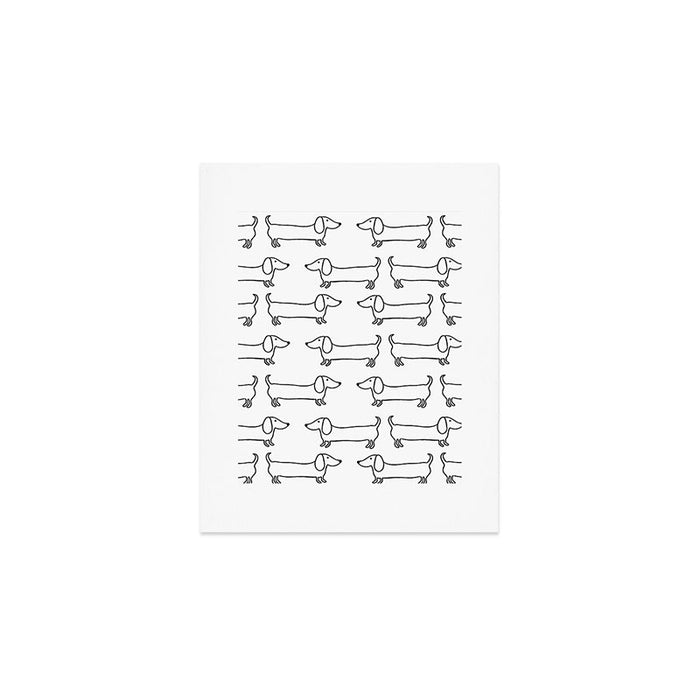 Dachshund in black-white Art Print Gallery Image 1