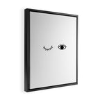 Eye wink Framed Canvas Print Gallery Image 2