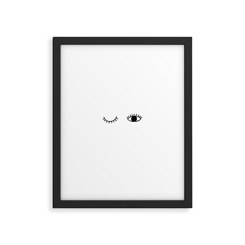 Eye wink Framed Art Print Gallery Image 6