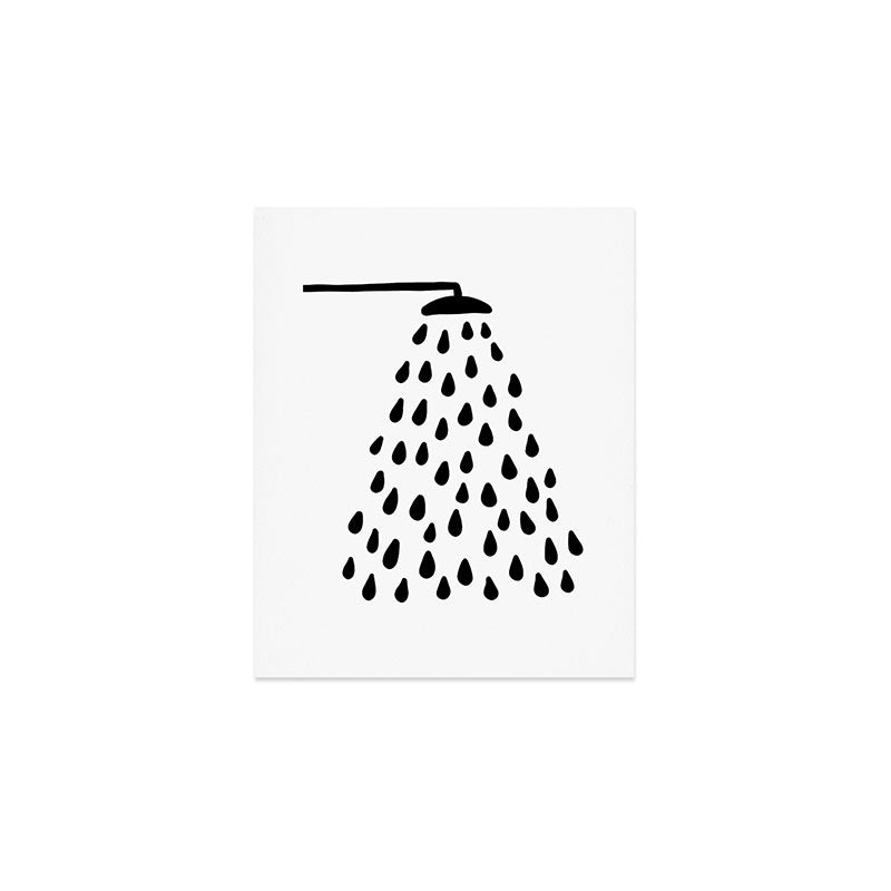 Shower in bathroom Art Print Gallery Image 1