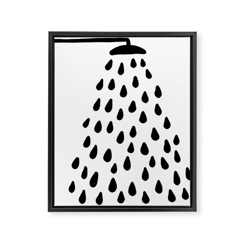 Shower in bathroom Framed Canvas Print Gallery Image 8