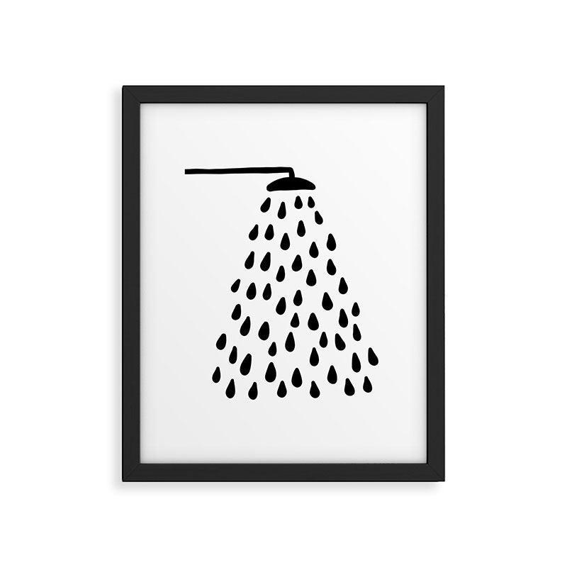Shower in bathroom Framed Art Print Gallery Image 6
