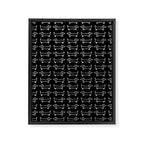 White dachshunds in black background Framed Canvas Print Gallery Image 8