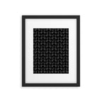 White dachshunds in black background Framed Art Print Gallery Image 6