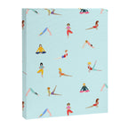 Yoga poses pattern Canvas Print Gallery Image 8
