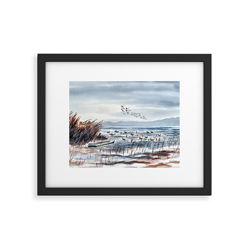 Duck Hunting For Canvasbacks Framed Art Print Gallery Image 5