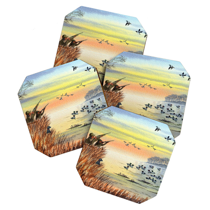 Duck Hunting With Dad For Goldeneye Coaster Gallery Image 1