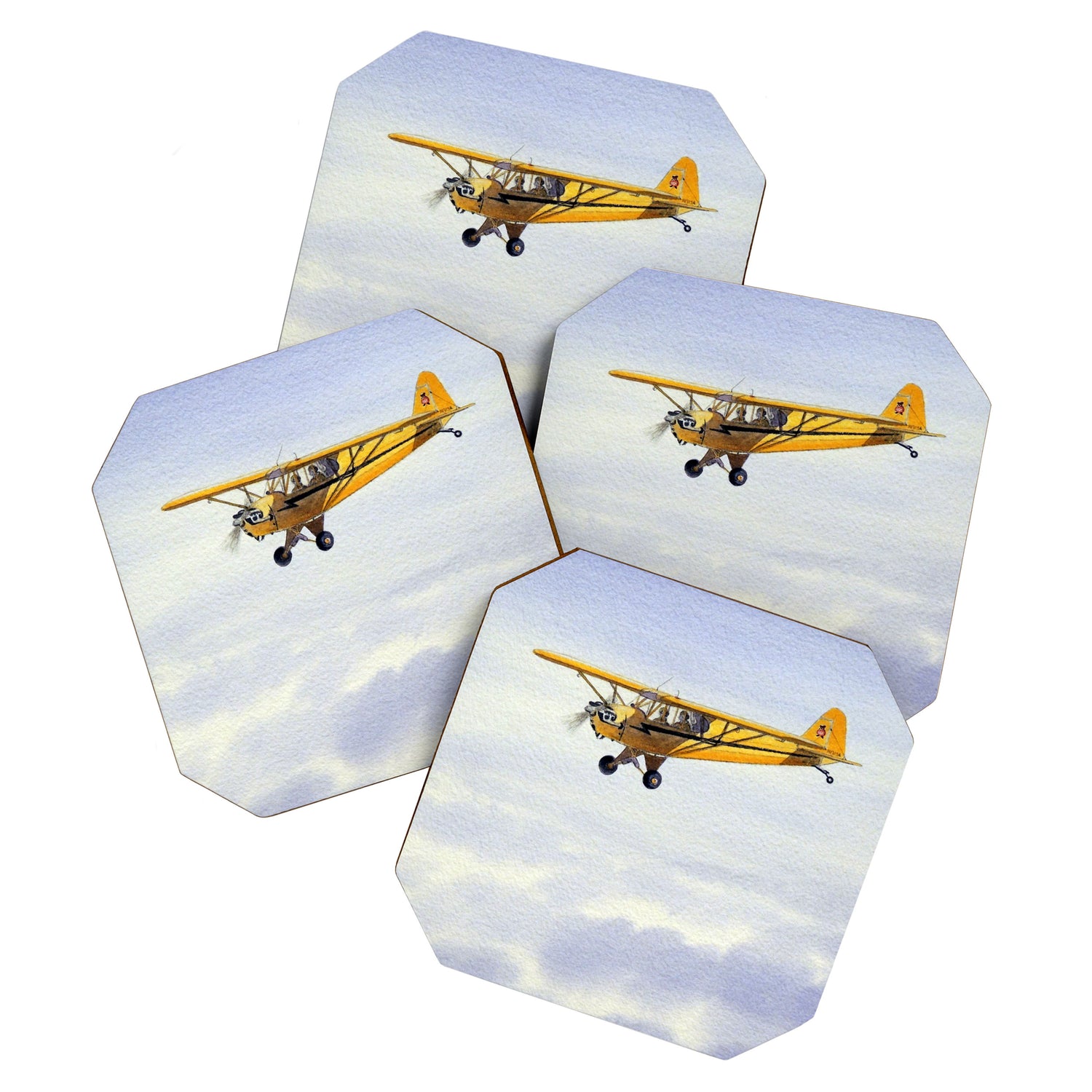 J-3 Piper Cub Aircraft Coaster Gallery Image 1