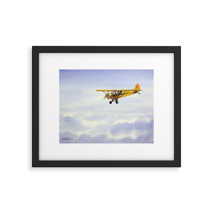 J-3 Piper Cub Aircraft Framed Art Print Gallery Image 1