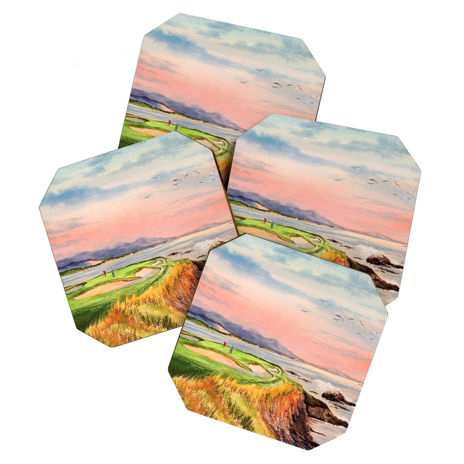 Pebble Beach Golf Course 7th Hole Coaster Gallery Image 1