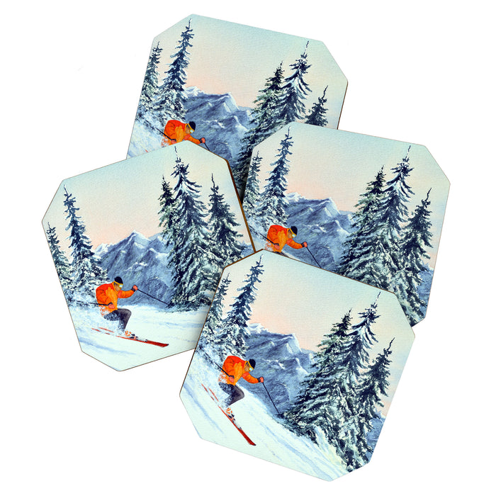 Skiing The Clear Leader Coaster Gallery Image 1