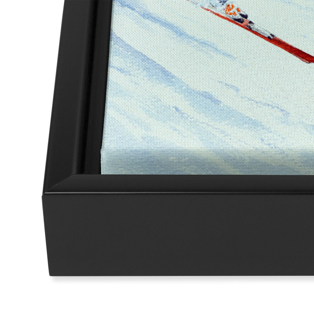 Skiing The Clear Leader Framed Canvas Print Gallery Image 3