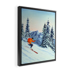 Skiing The Clear Leader Framed Canvas Print Gallery Image 2