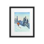 Skiing The Clear Leader Framed Art Print Gallery Image 5