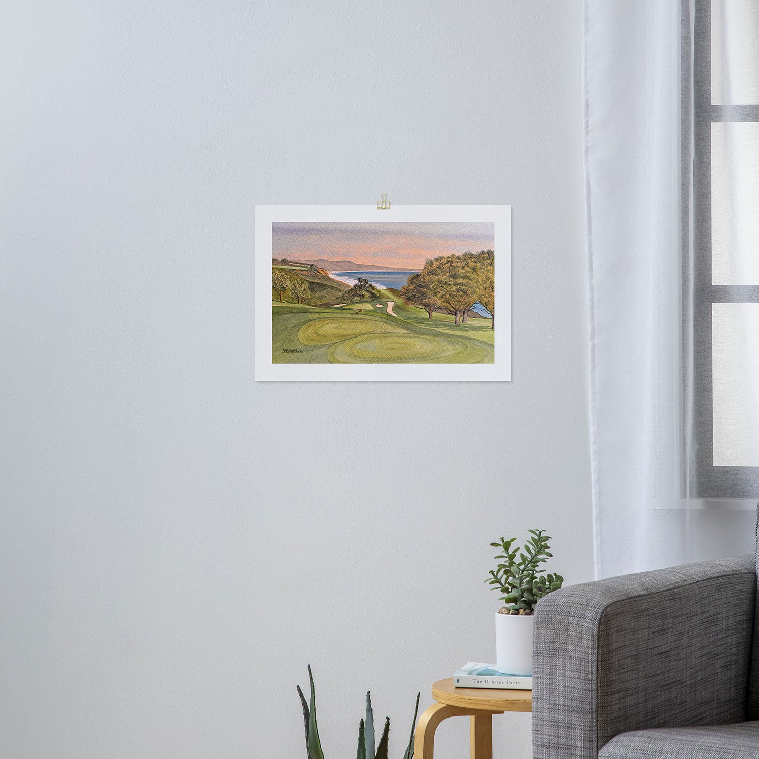 Torrey Pines South Golf Course Hole 6 Art Print Gallery Image 3