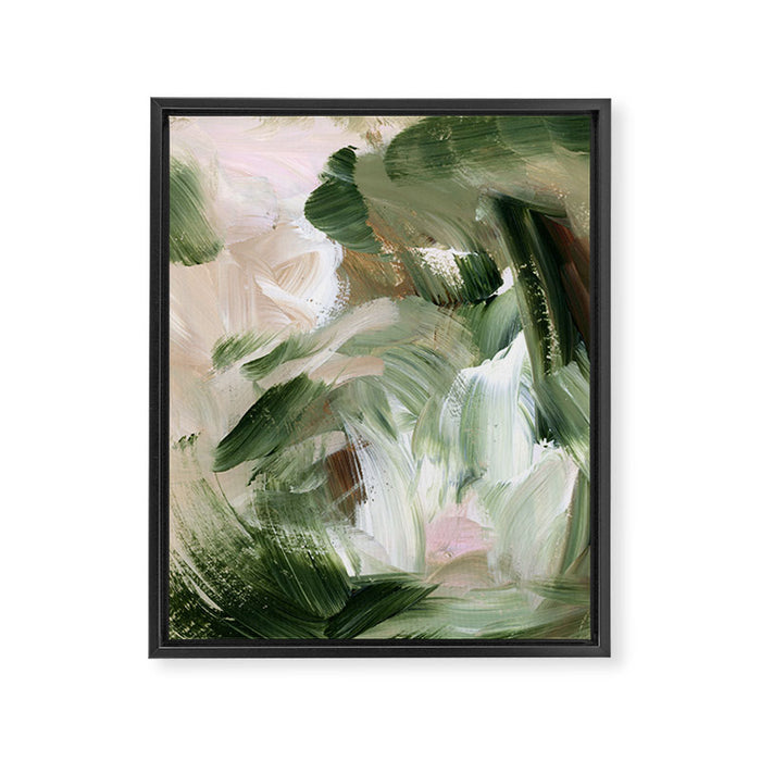 Sage green and beige vol.4.1 Framed Canvas Print Gallery Image 1