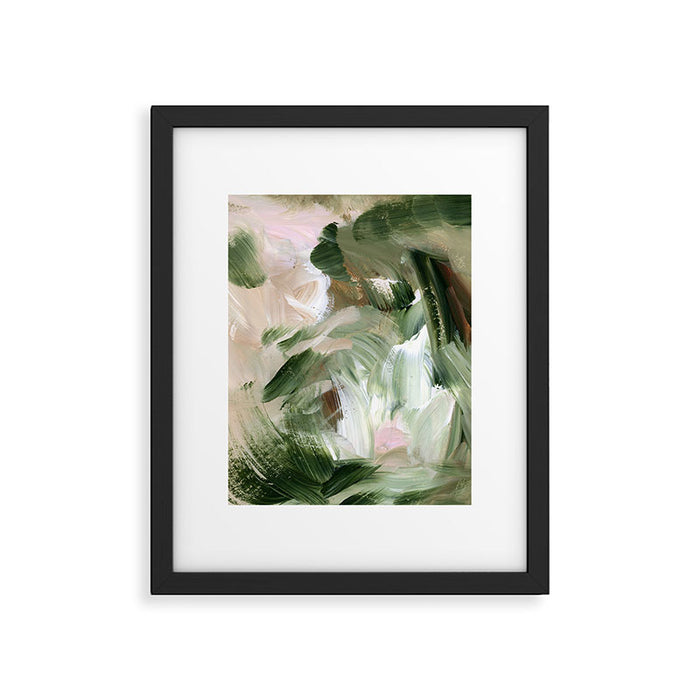 Sage green and beige vol.4.1 Framed Art Print Gallery Image 1