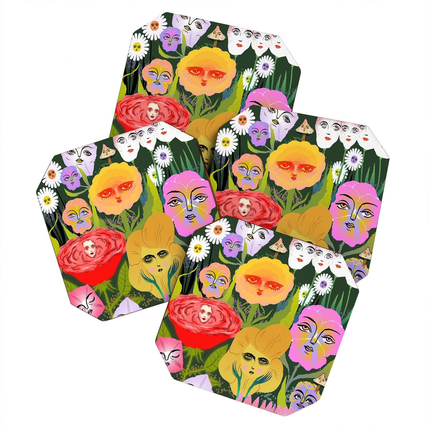 flower garden Coaster Gallery Image 1