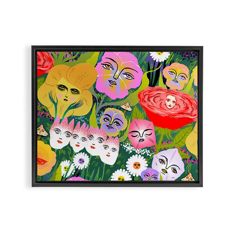 flower garden Framed Canvas Print Gallery Image 6