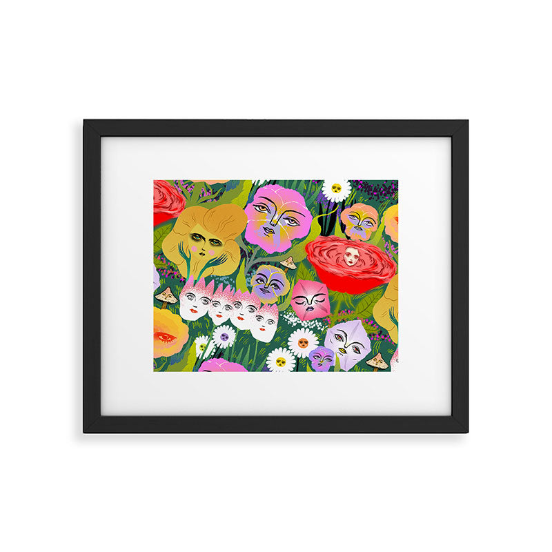 flower garden Framed Art Print Gallery Image 5