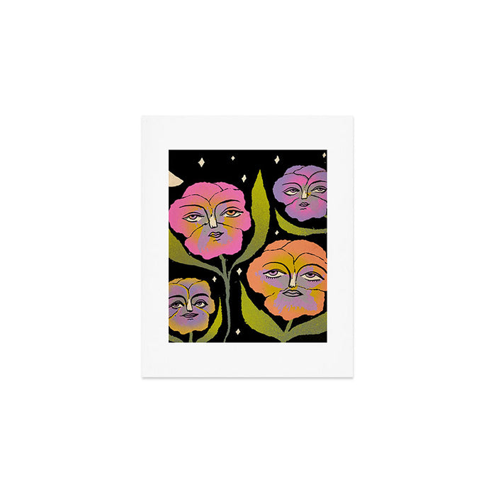 Night Pansy Art Print Gallery Image 1