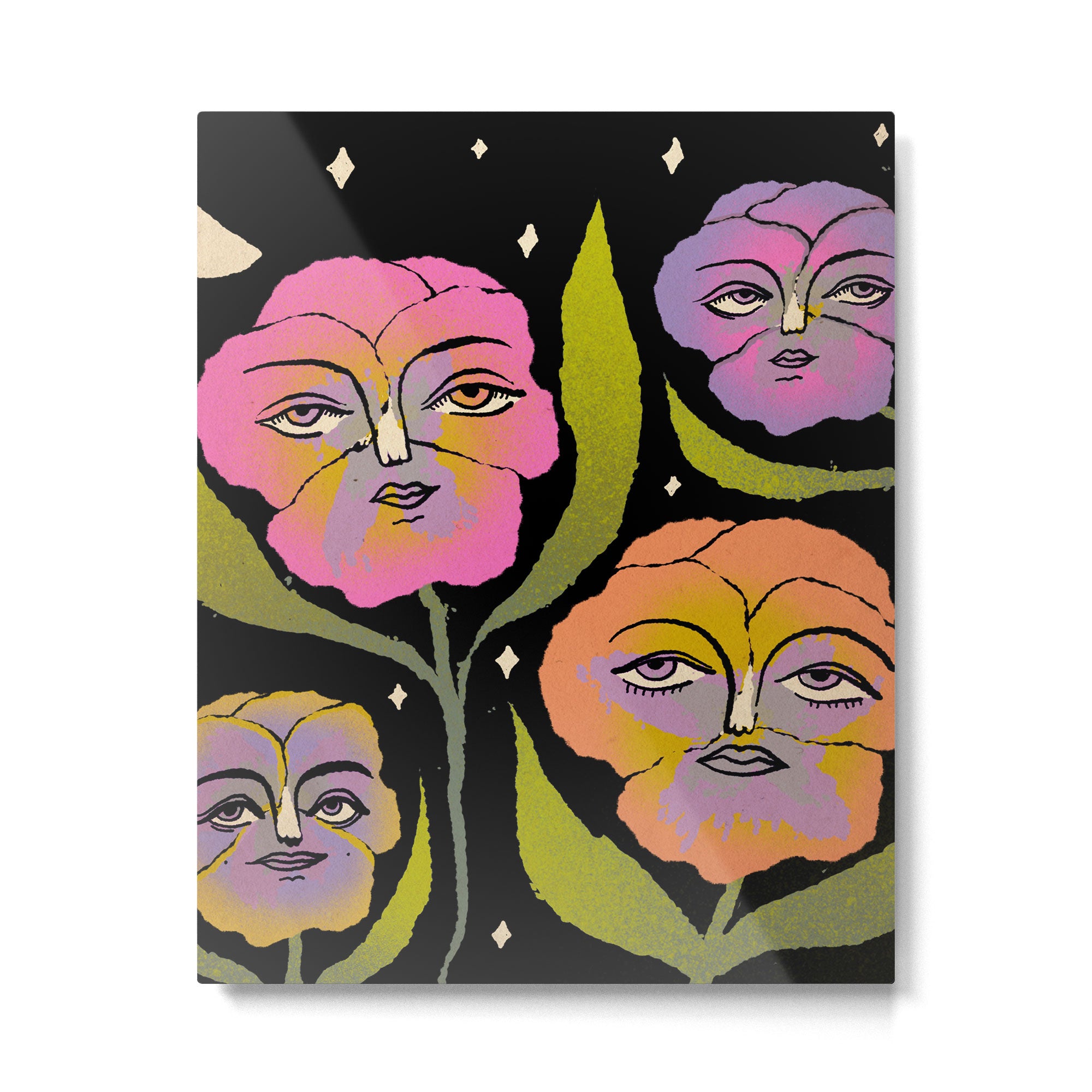 Night Pansy Metal Print Gallery Image 6