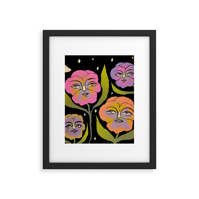 Night Pansy Framed Art Print Gallery Image 1