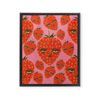 Unimpressed Strawberry Framed Canvas Print Gallery Image 8