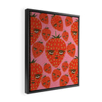 Unimpressed Strawberry Framed Canvas Print Gallery Image 2