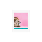 Lion in the Bathtub Art Print Gallery Image 1