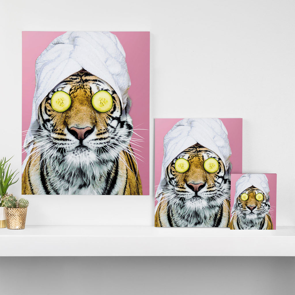 Tiger in a Towel Canvas Print Gallery Image 3