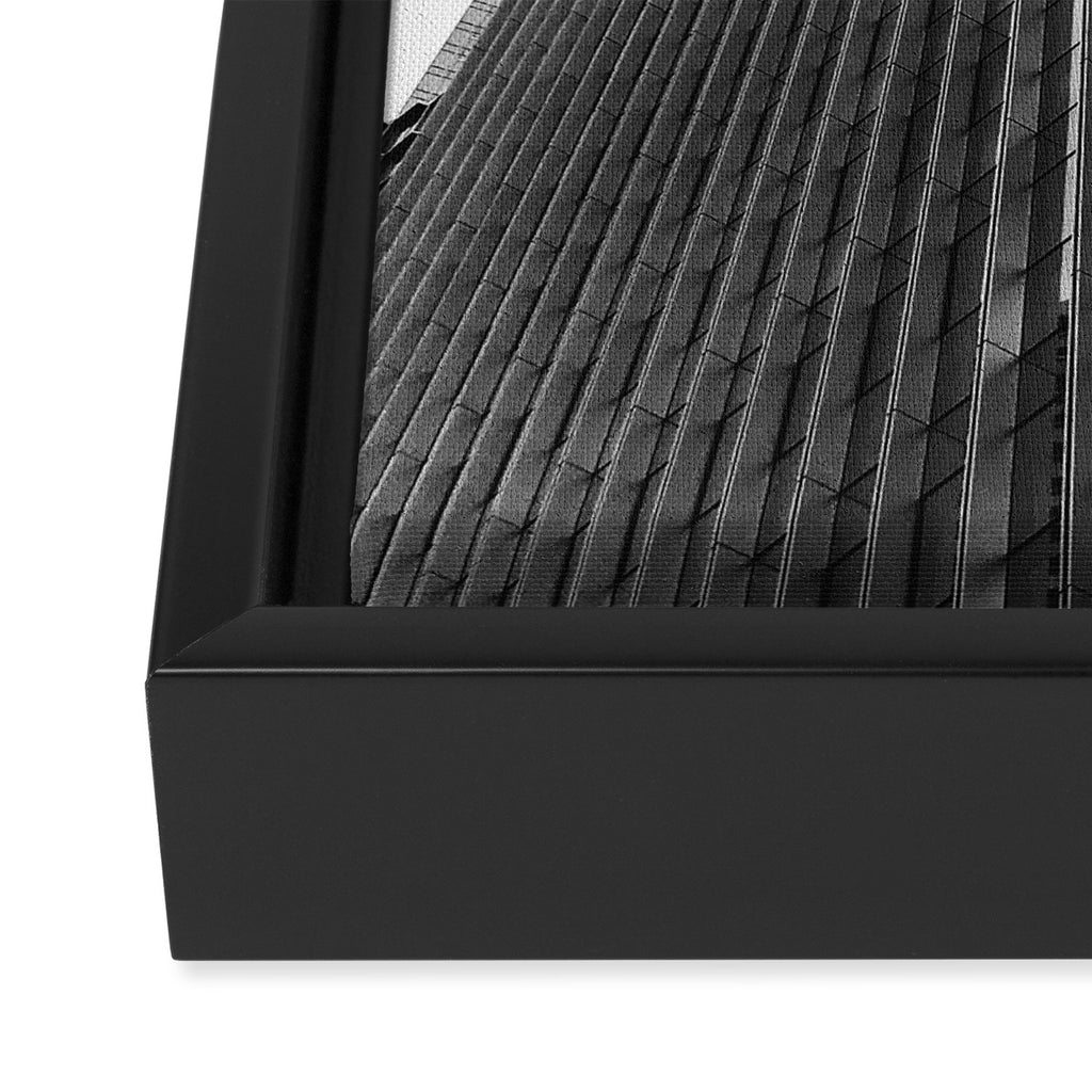 PINNACLE || black and white architecture photography || SINGAPORE Framed Canvas Print Gallery Image 3