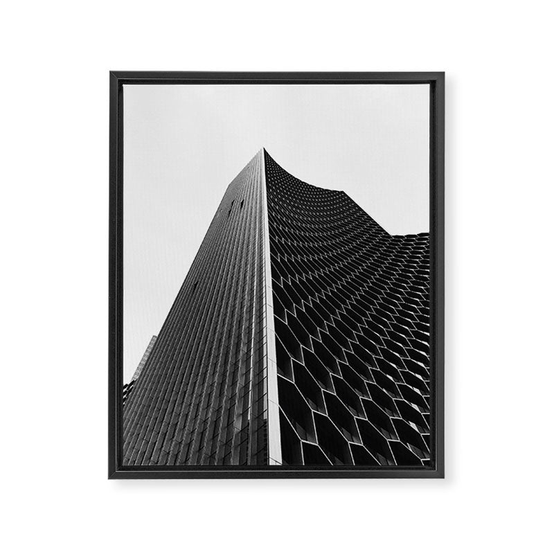 PINNACLE || black and white architecture photography || SINGAPORE Framed Canvas Print Gallery Image 6