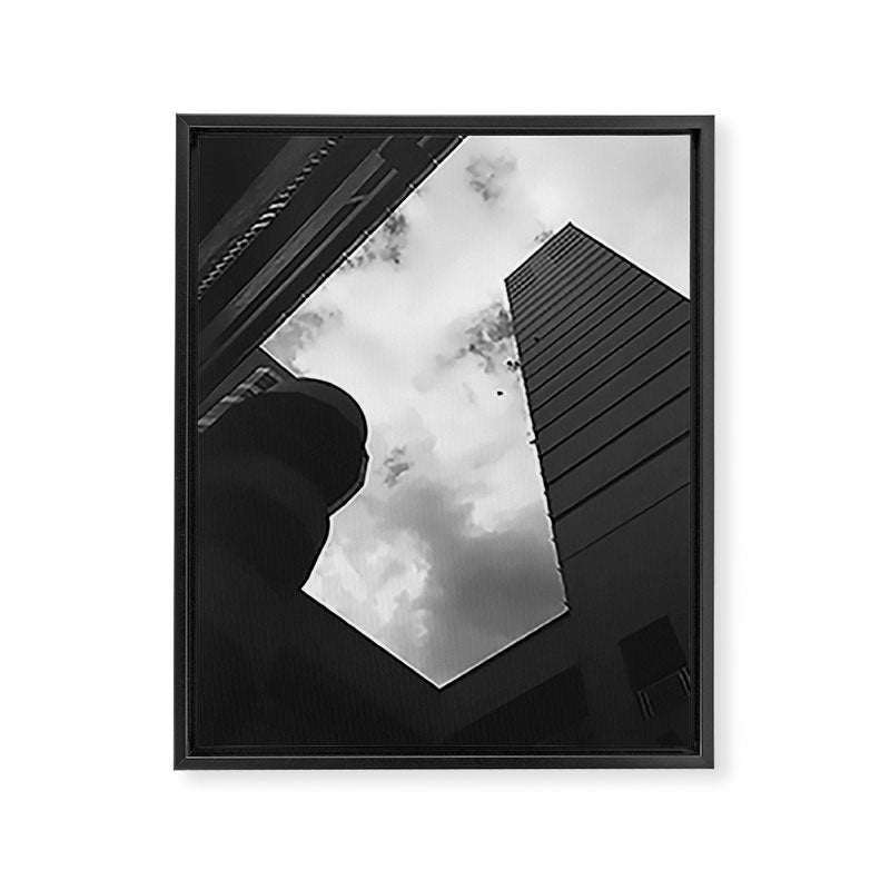 SOARING HEIGHTS || black and white architecture photography || SINGAPORE Framed Canvas Print Gallery Image 6