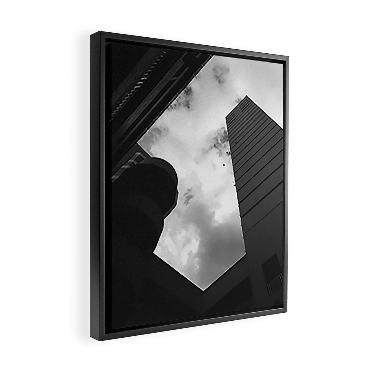 SOARING HEIGHTS || black and white architecture photography || SINGAPORE Framed Canvas Print Gallery Image 2
