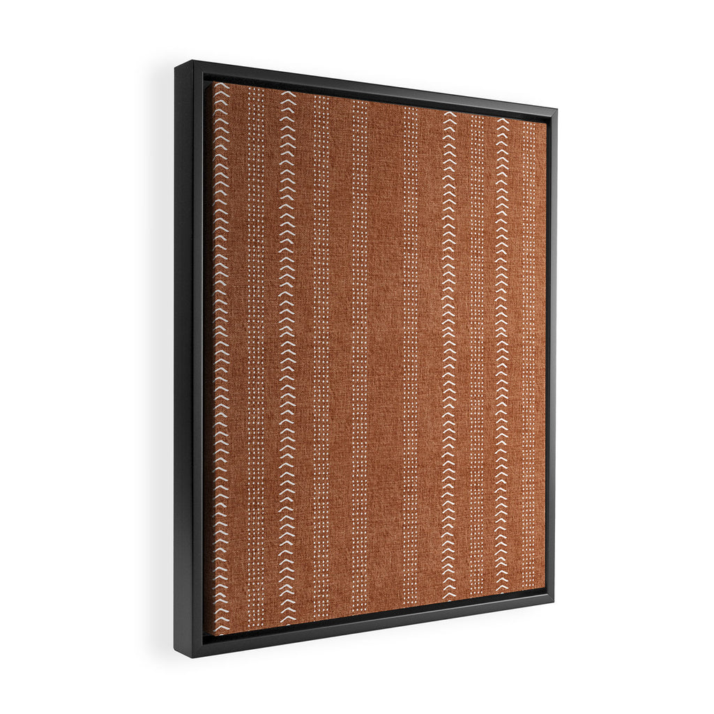 Arrows in Rust Neutral Framed Canvas Print Gallery Image 2