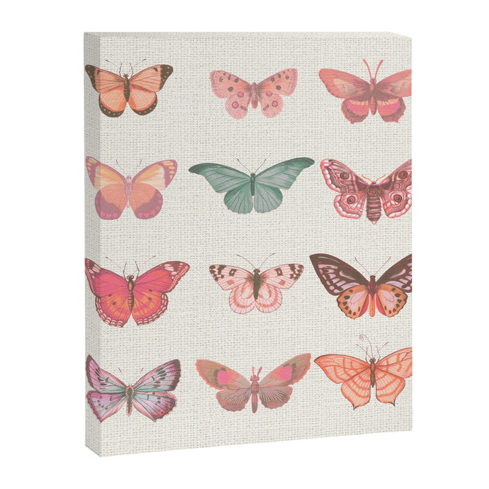 Butterflies in Pink Tones Canvas Print Gallery Image 1