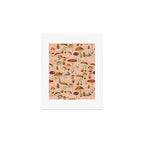 Mushrooms pink Art Print Gallery Image 1