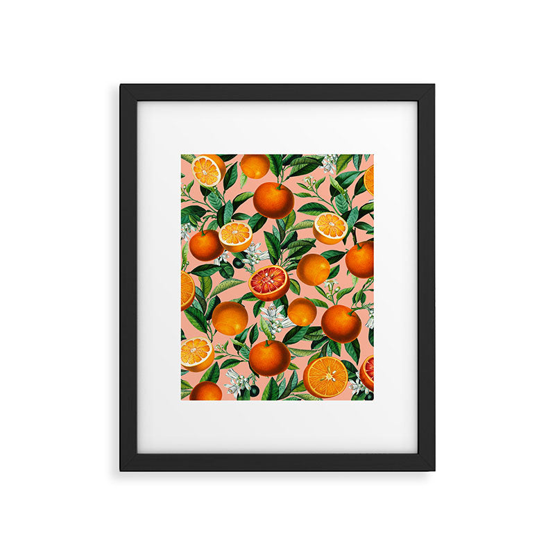 Oranges Pink Vintage Botanical Framed Art Print Gallery Image 6