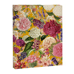 Yellow Happy Floral Pattern, Modernism Canvas Print Gallery Image 6